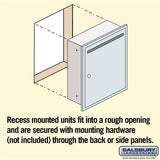Recessed Mounted Aluminum Letter Box with USPS Access