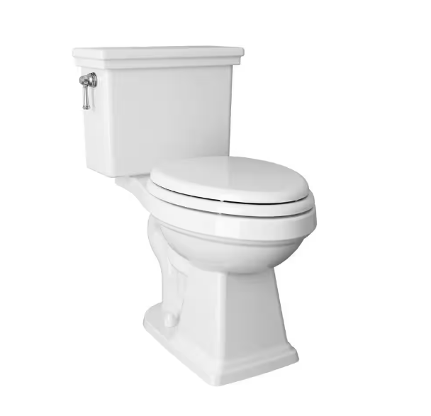 American Standard Lexington 2-Piece 1.28 GPF Single-Flush Elongated Toilet with Seat, White