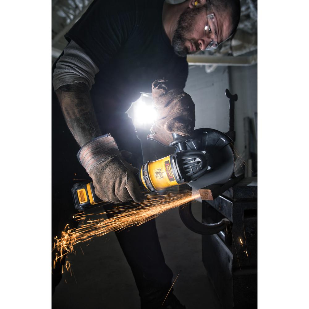 FLEXVOLT 60-Volt MAX Lithium-Ion Cordless Brushless 4-1/2 in. Angle Grinder with Batteries and Bonus Reciprocating Saw