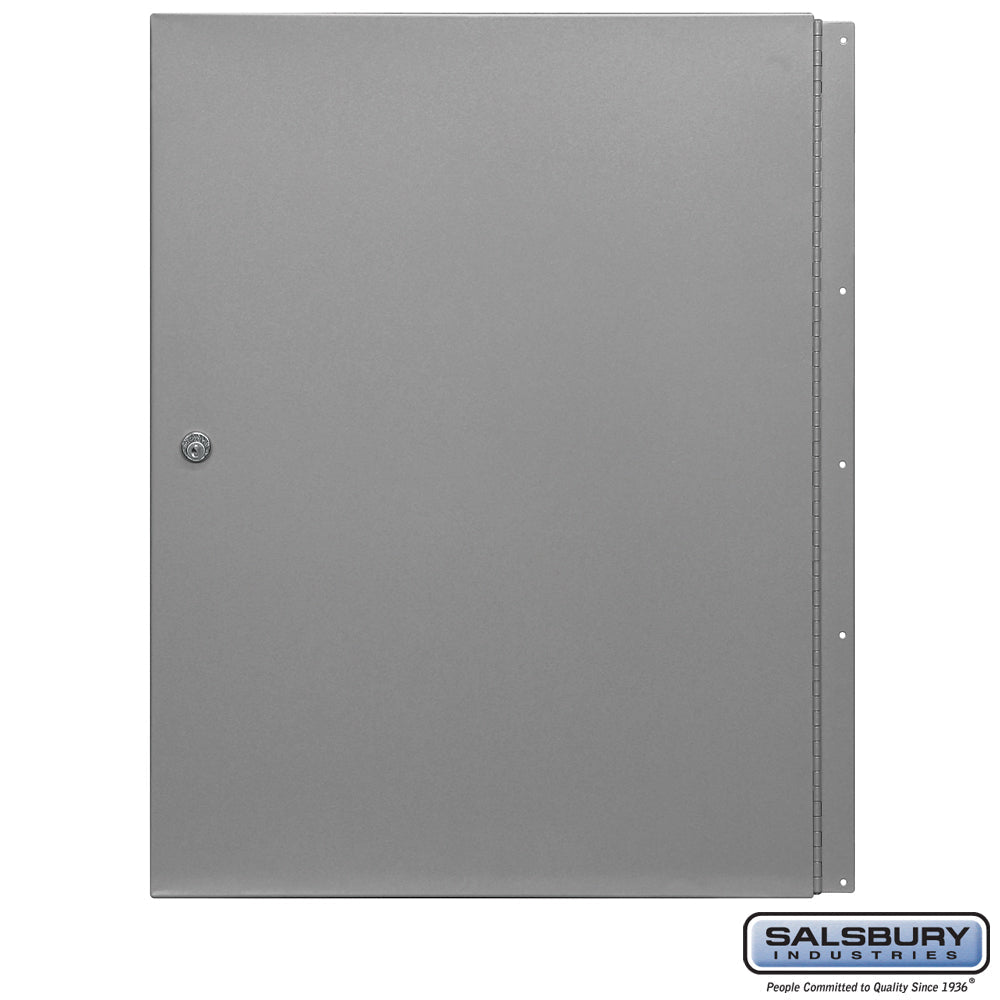 Locking Rear Cover for Aluminum Mailbox - Standard System with 2 Keys