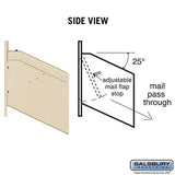 Recessed Sandstone Mail Drop with Adjustable Flap