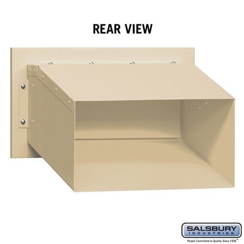 Recessed Sandstone Mail Drop with Adjustable Flap