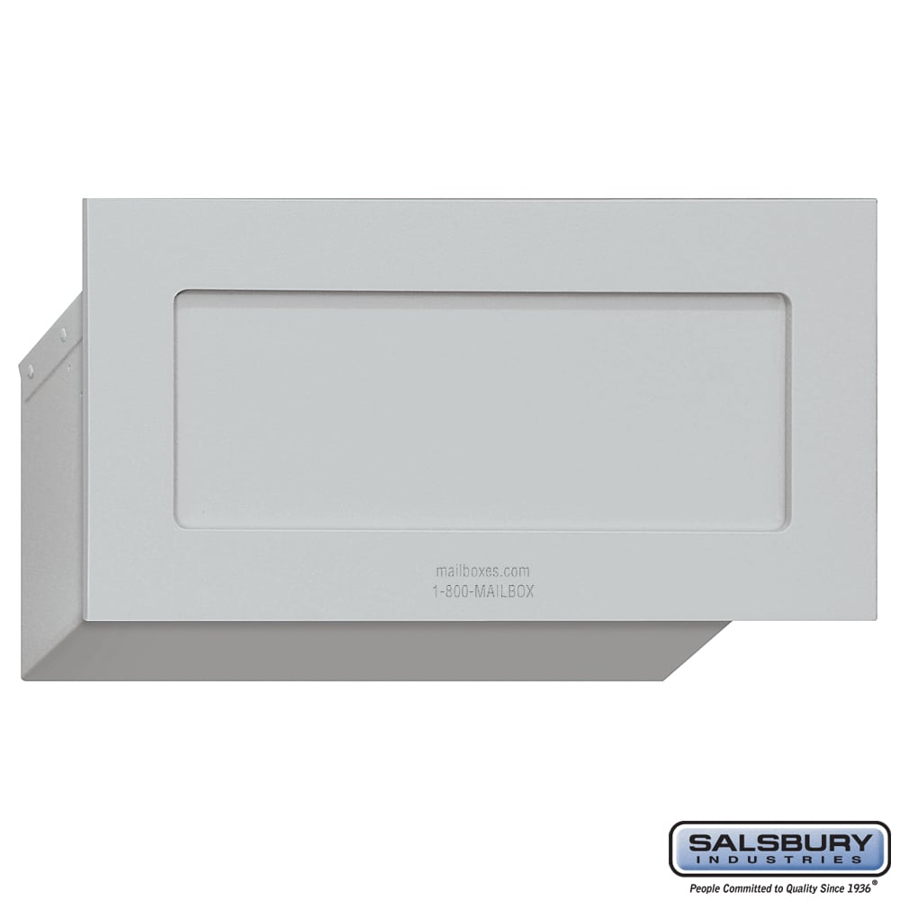 Recessed Aluminum Mail Drop for Private Mail Access