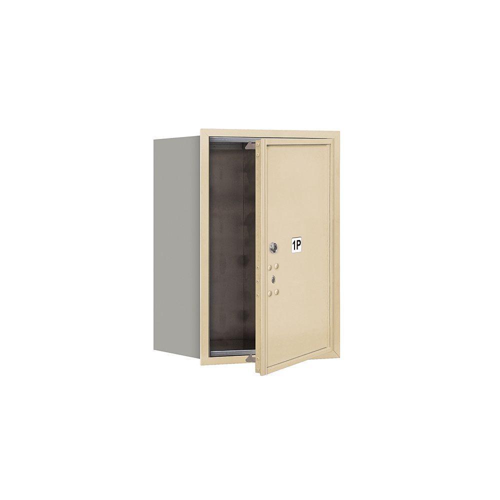 3700 Series 23-1/2 in. 6 Door High Unit Parcel Locker 1 PL6 4C USPS Front Loading Horizontal Mailbox in Aluminum - Super Arbor