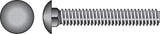 Hillman 1/4 in. x 3-1/2 in. Stainless Steel Carriage Bolts, 25-Pack