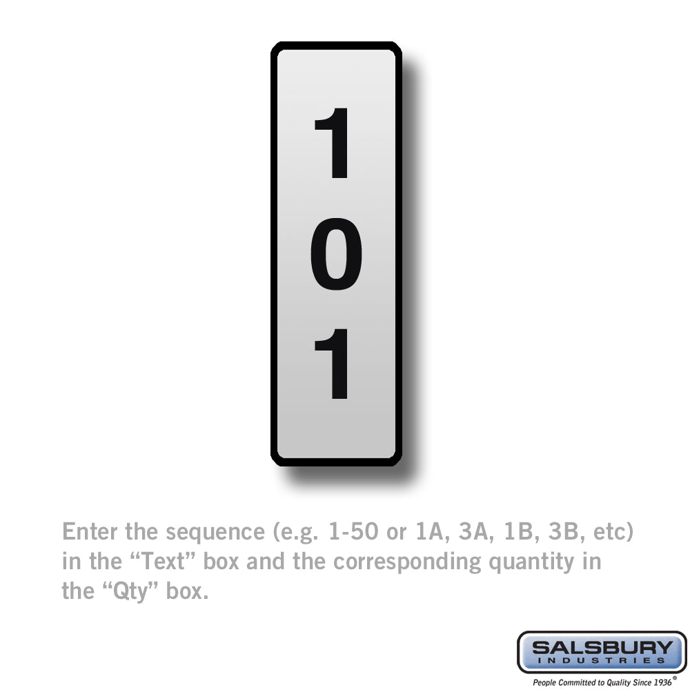 Custom Engraved Self-Adhesive Placard for Aluminum Mailbox Door