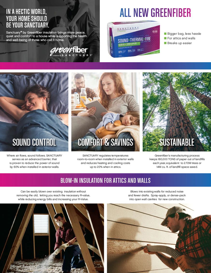 Greenfiber Sanctuary Cellulose Insulation