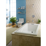 EverClean 6 ft. Reversible Deep Soak Drain Soaking Tub in White - Super Arbor