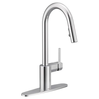 Align Single-Handle Pull-Down Sprayer Kitchen Faucet with Reflex and Power Clean in Matte Black
