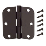 3-1/2 in. Oil-Rubbed Bronze 5/8 in. Radius Adjustable Spring Door Hinge - Super Arbor