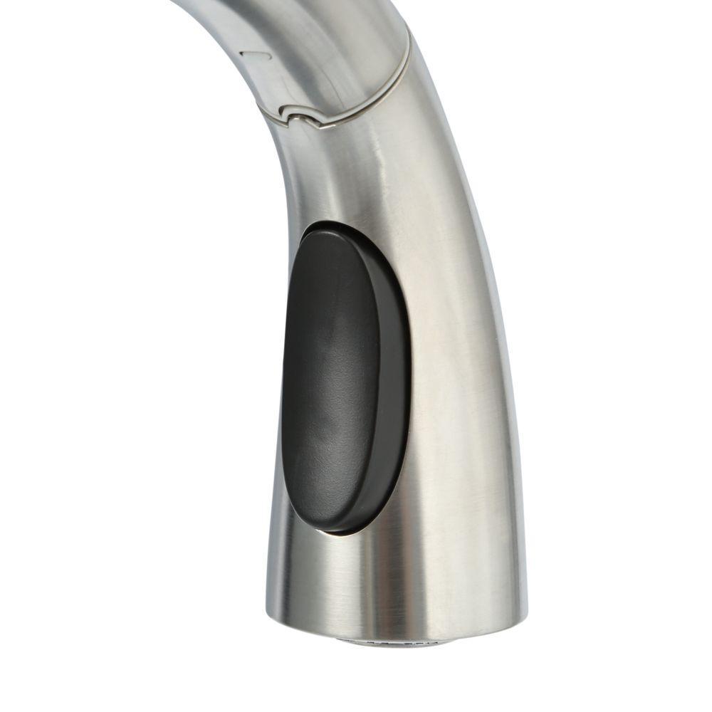 Avanti Single-Handle Pull-Down Sprayer Kitchen Faucet in Stainless Steel - Super Arbor