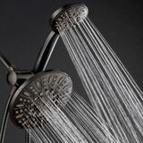 48-spray 7 in. Dual Shower Head and Handheld Shower Head in Oil Rubbed Bronze - Super Arbor