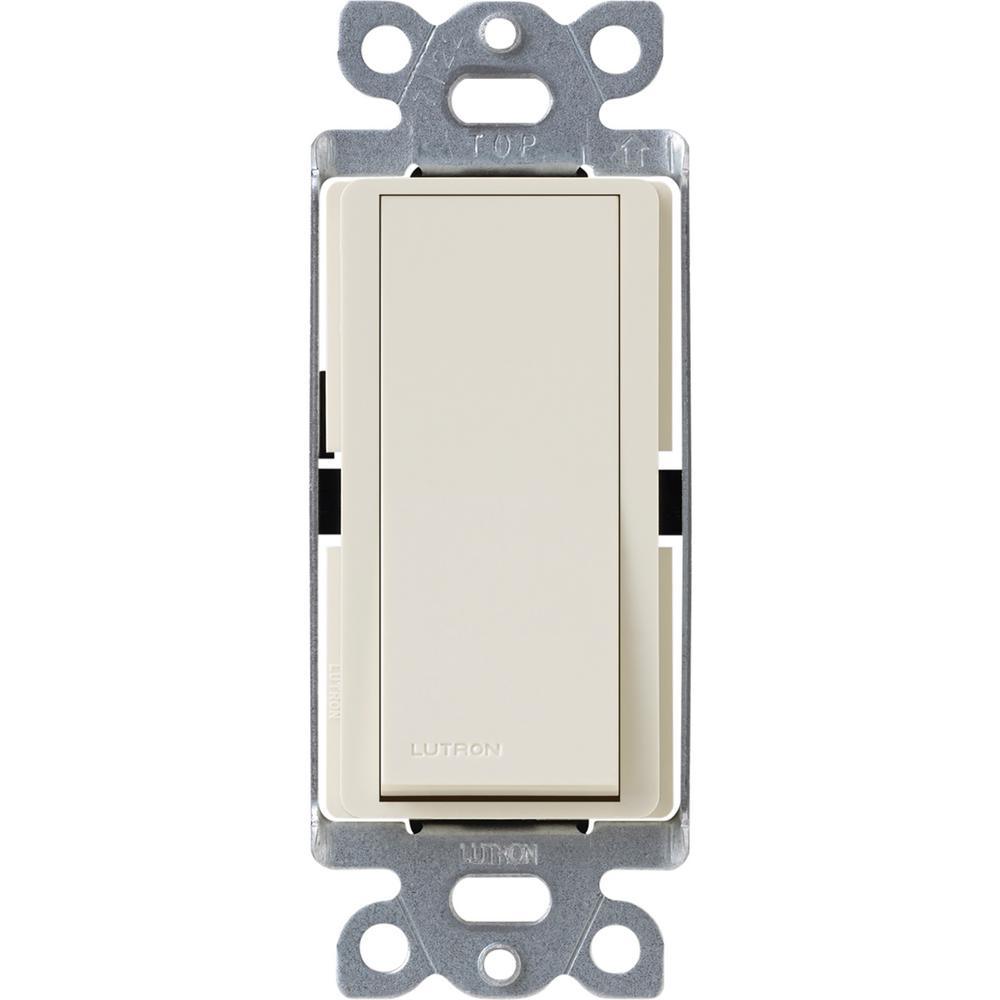 Claro 15 Amp 3-Way Rocker Switch with Locator Light, White - Super Arbor