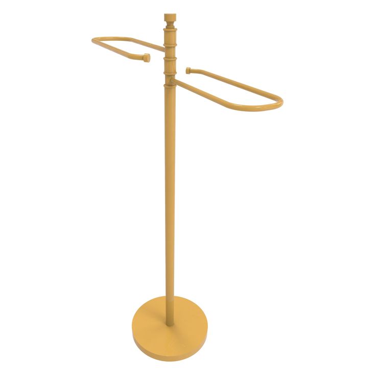 Allied Brass Matte Gray Freestanding Towel Rack