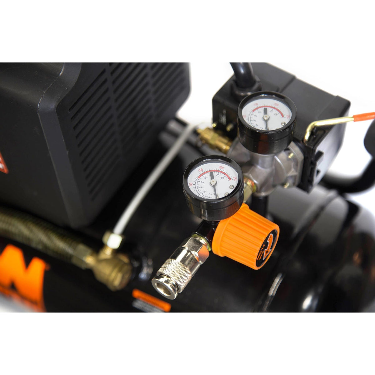 WEN 6 Gal. Oil-Lubricated Portable Horizontal Air Compressor, 125 PSI, Model 2287