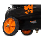 WEN 6 Gal. Oil-Lubricated Portable Horizontal Air Compressor, 125 PSI, Model 2287