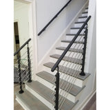Prova PA4b 79 in. x 1-1/2 in. Anthracite Hand Rail - Super Arbor