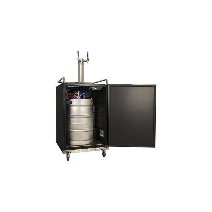 EdgeStar Sixth-Barrel Keg Black Digital Kegerator