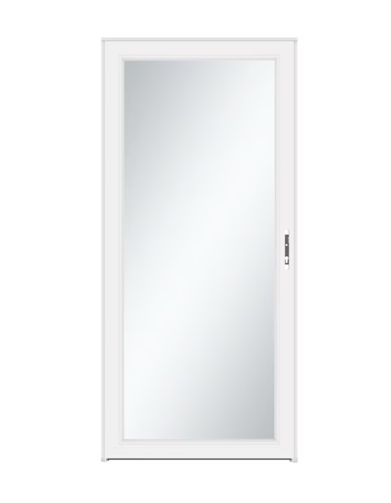 LARSON Signature Selection 30-in x 81-in White Full-view Interchangeable Screen Aluminum Storm Door