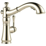 Delta Cassidy Polished Nickel 1-Handle Deck-Mount Pull-Out Handle Kitchen Faucet