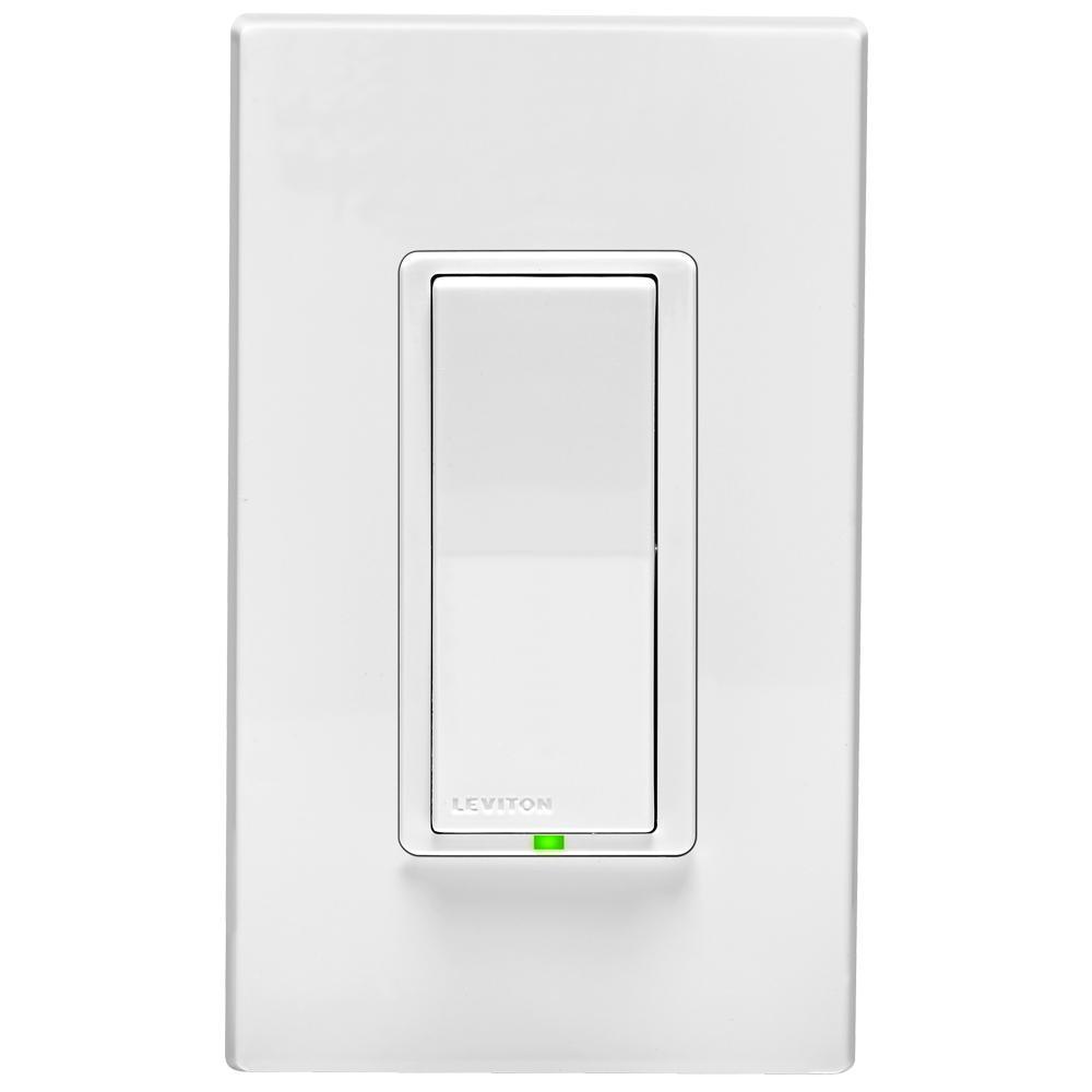 Decora Digital 15 Amp 120-Volt Rocker Light Switch and Timer with Bluetooth Technology, White - Super Arbor
