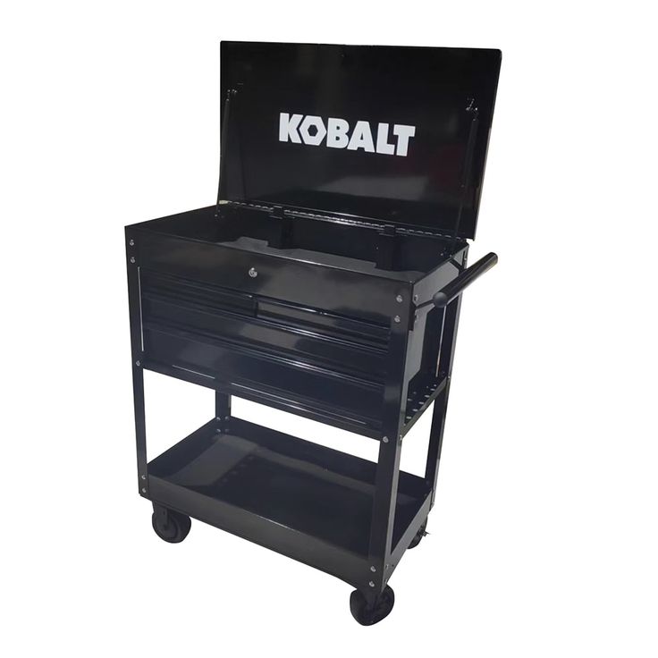 Kobalt 35-in W x 37.5-in H 4-Drawer Steel Rolling Tool Cabinet (Black)