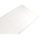 Classic Bent Strap Door Track Hardware and 36 in. White Primed MDF Raised 2 Panel Interior Sliding Barn Door - Super Arbor