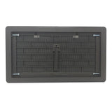 16 in. x 8 in. ABS Plastic Replacement Manual Foundation Vent in Black - Super Arbor