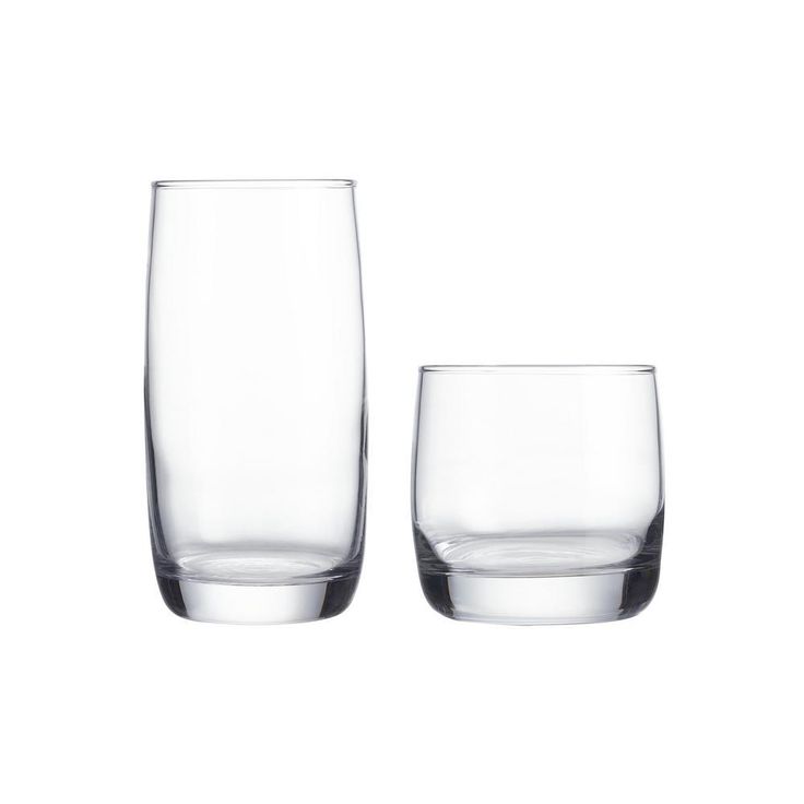 17 oz. and 10 oz. Glass Tumblers (Set of 16)