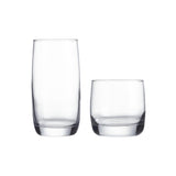 17 oz. and 10 oz. Glass Tumblers (Set of 16)