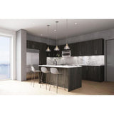Cambridge 15-in W x 34.5-in H x 24-in D Carbon Marine Wood Engineered Wood Door Base Stock Cabinet