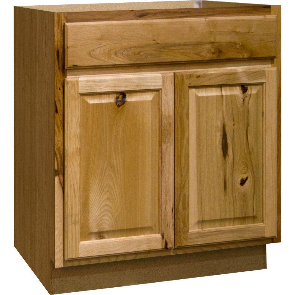 Hampton Assembled 30 in. x 34.5 in. x 24 in. Base Kitchen Cabinet with Ball-Bearing Drawer Glides in Satin White - Super Arbor
