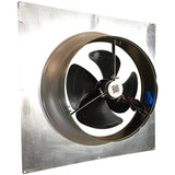 1280 CFM Aluminum Hybrid (Solar/Electric) Powered Gable Mount Gable Louver Vent - Super Arbor