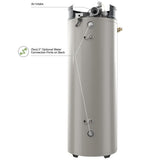 Commercial Triton Premium Heavy Duty High Eff. 80 Gal. 130K BTU ULN Natural Gas ASME Power Direct Vent Tank Water Heater - Super Arbor