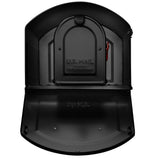 Centennial Extra Large Capacity Post Mount Parcel Mailbox in Black with Premium Silver Handle and Flag - Super Arbor
