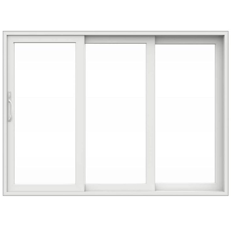 V4500 Multi-Slide 105 in. x 80 in. Right-Hand Low-E White Vinyl 3-Panel Prehung Patio Door