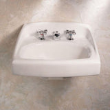 American Standard Lucerne Wall-Mounted Bathroom Sink with 4 in. Centerset Faucet Holes, White