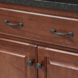 Refined Rustic 3 in. Center-to-Center Black Iron Pull - Super Arbor
