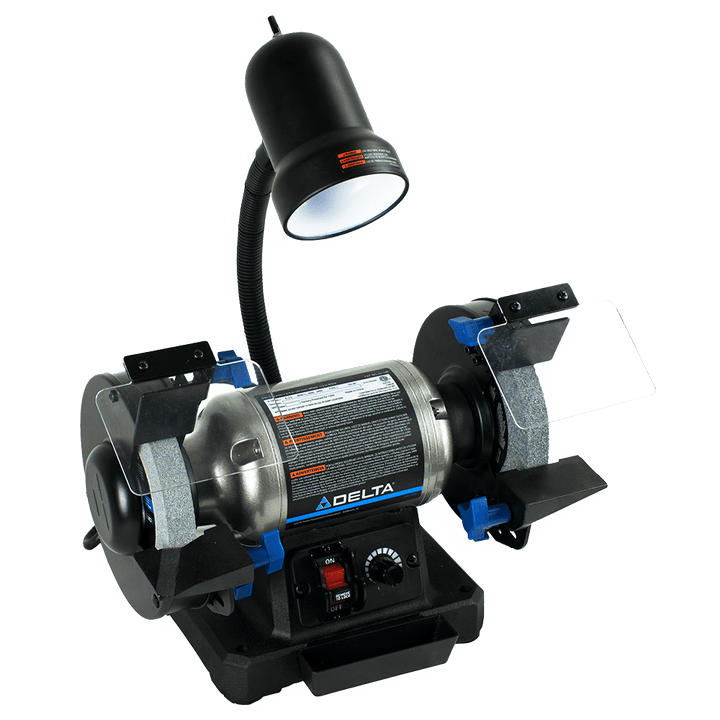 DELTA 8-in Variable Speed Bench Grinder with Work Light (Model 23-197)
