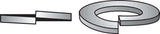 Hillman 1 in. D Zinc-Plated Steel Split Lock Washer 10 pk