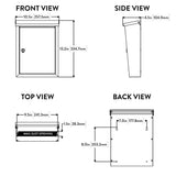 Chelsea Wall-Mount Locking Mailbox - Super Arbor