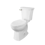 American Standard Edgemere White WaterSense Elongated Chair Height 2-Piece Toilet, 12-in Rough-In