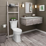 American Standard Edgemere White WaterSense Elongated Chair Height 2-Piece Toilet, 12-in Rough-In