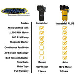 Industrial Plus 80 Gal. 10 HP 460-Volt 3-Phase 2-Stage Silent Air Electric Air Compressor with 58 CFM Dryer Bundle - Super Arbor