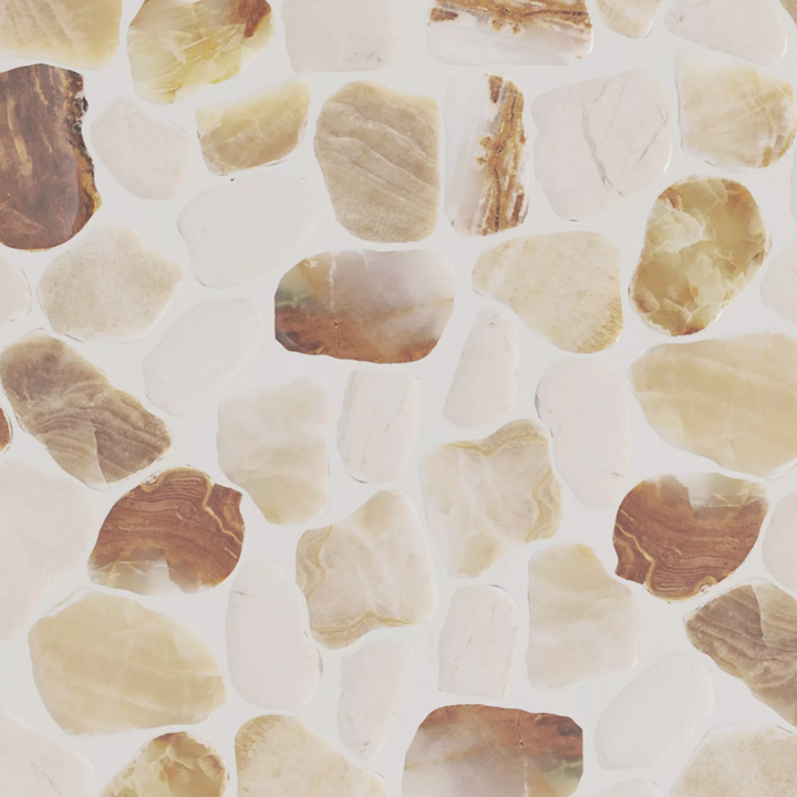 Monteverde Onyx Honed Pebble II Mosaic