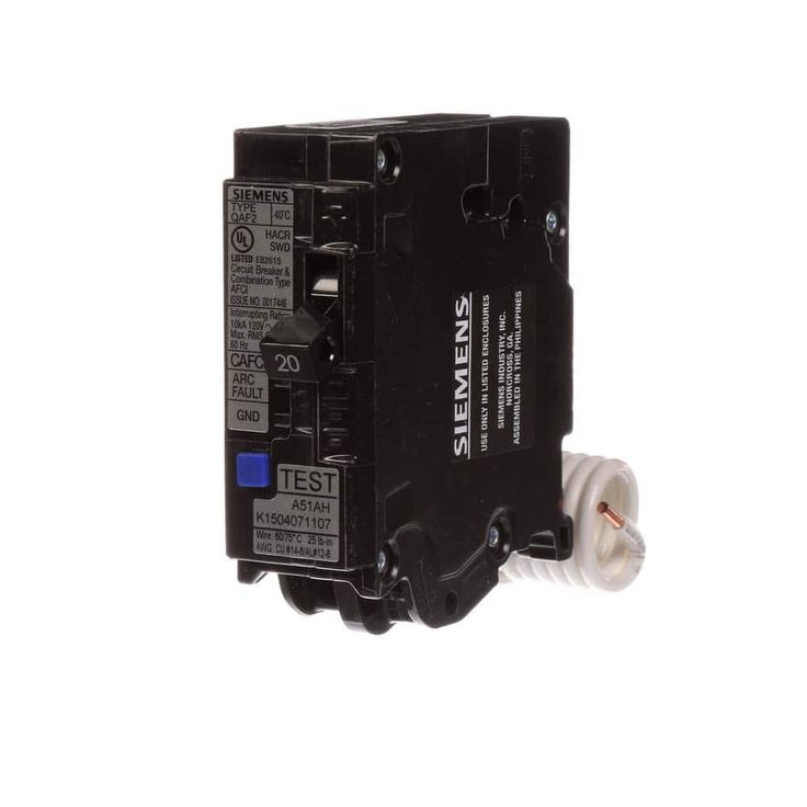 Siemens 20 Amp 1 in. Single-Pole Combination AFCI Circuit Breaker