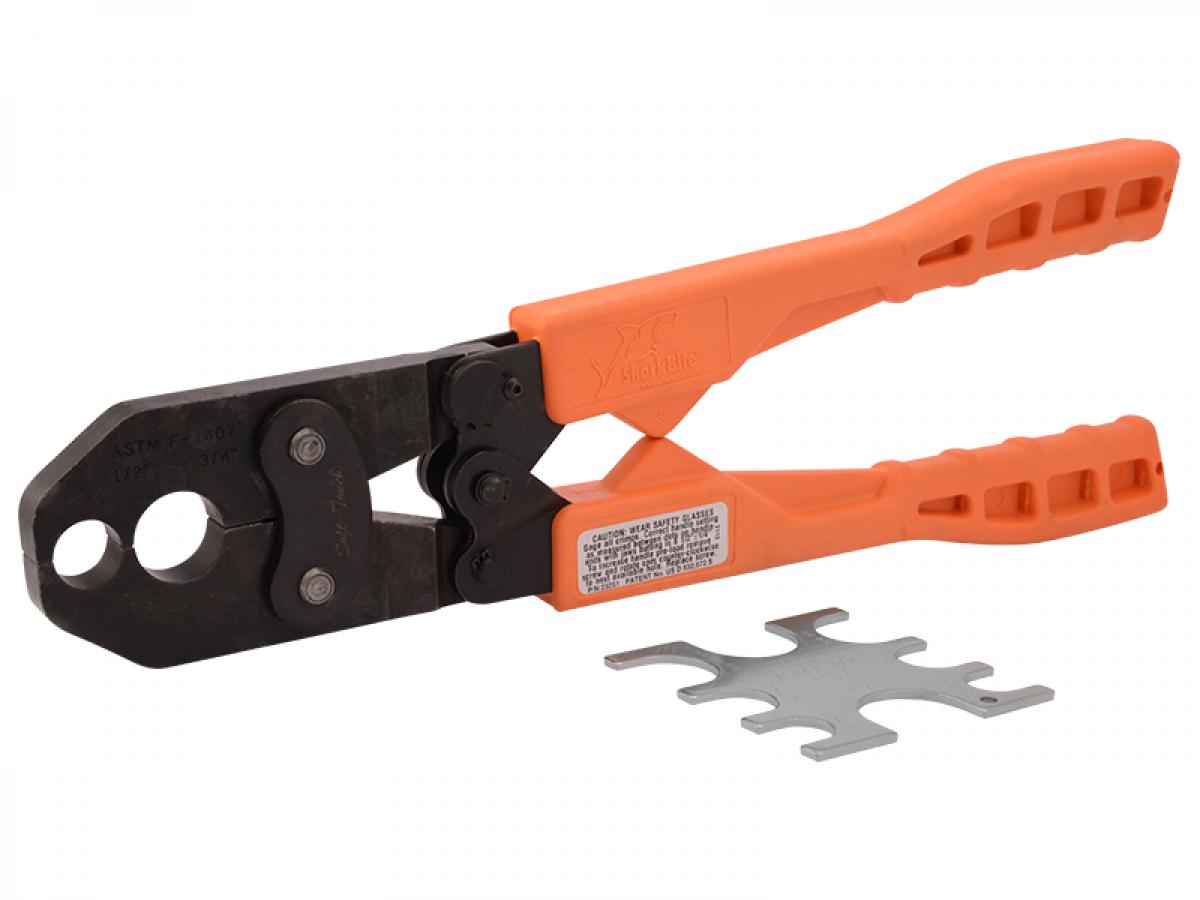 SharkBite PEX Crimp Tool for 3/8, 1/2, 3/4, and 1-in Copper Crimp Rings
