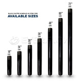 1-1/4 in. x 42 in. Black Steel Pipe
