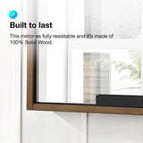 Home Decorators Collection Kordite 42 in. W x 7 in. D x 24 in. H Rectangular Surface Mount Almond Latte Medicine Cabinet with Mirror