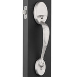 Chelsea Satin Nickel Handle Only with Left-Handed Tustin Door Lever - Super Arbor